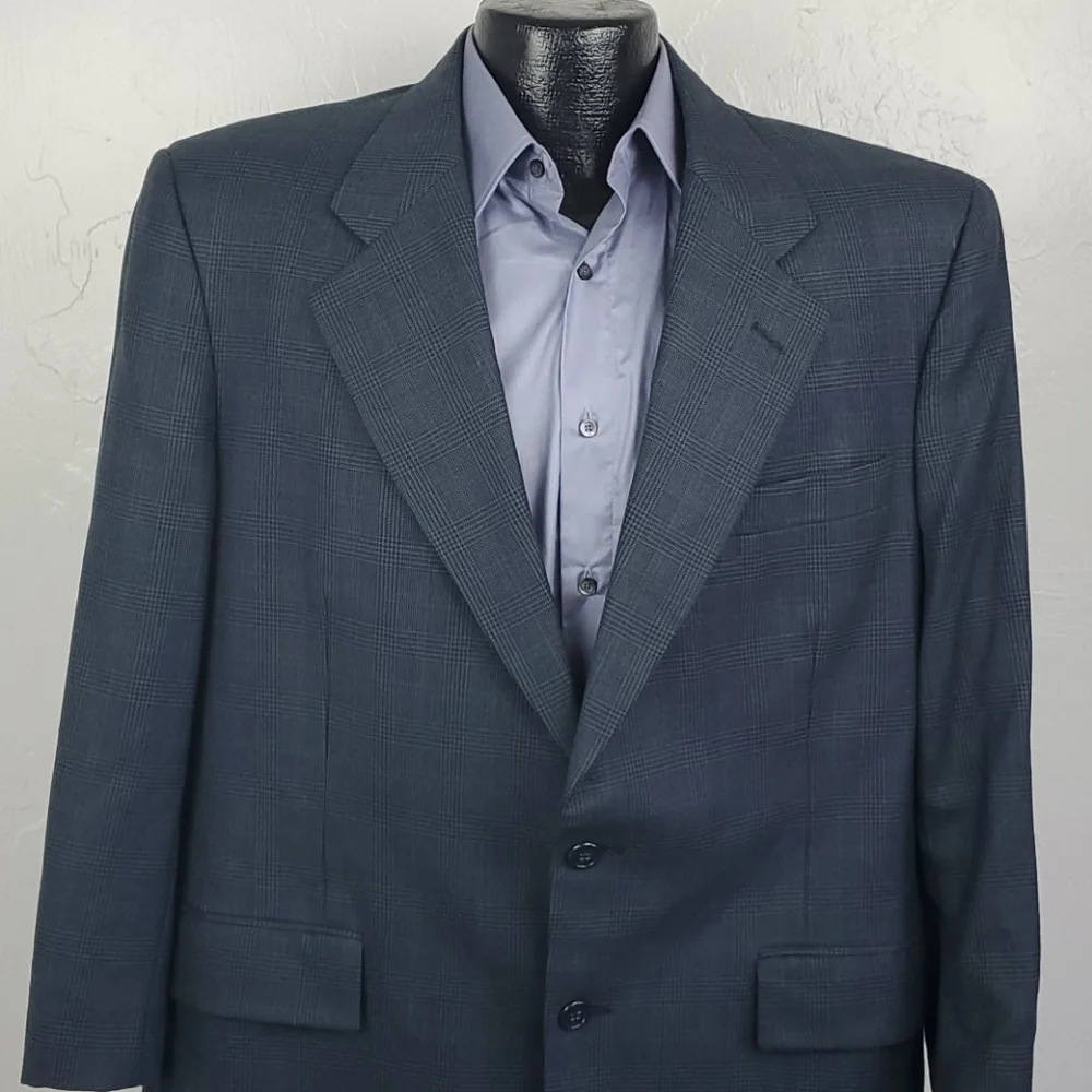 Burberry Men’s Wool Blazer Vintage 2 Button Made in USA